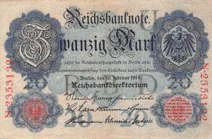 20 Mark 1914 ro.47b U/N